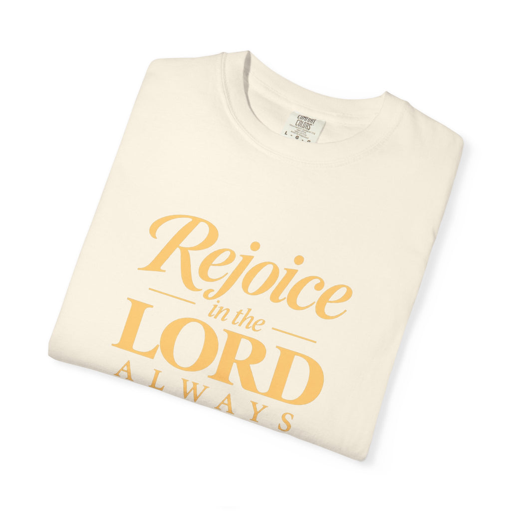 Rejoice in the Lord Always T-Shirt — Christian Faith Tee