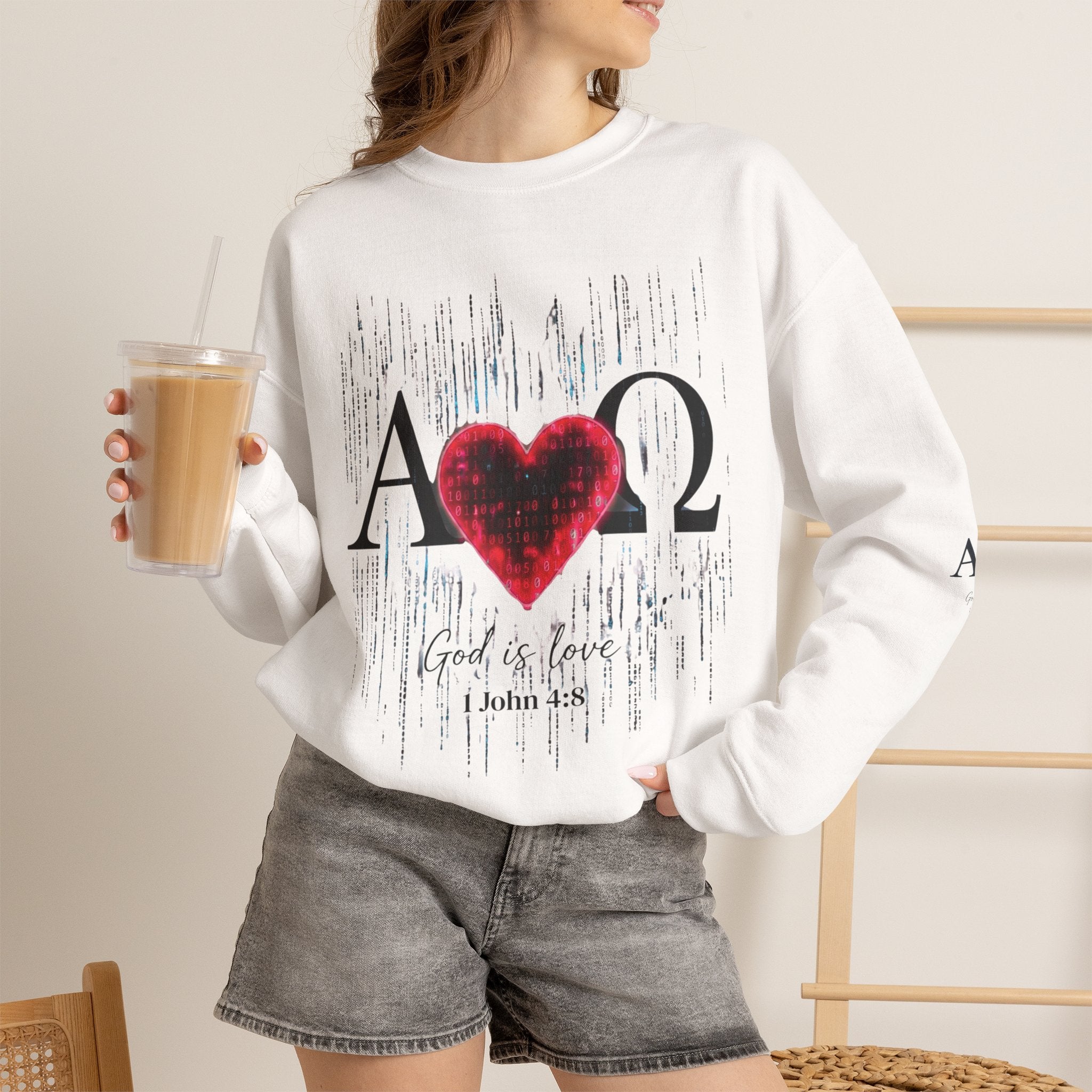 Alpha Omega Heart Sweatshirt ROMANEUM