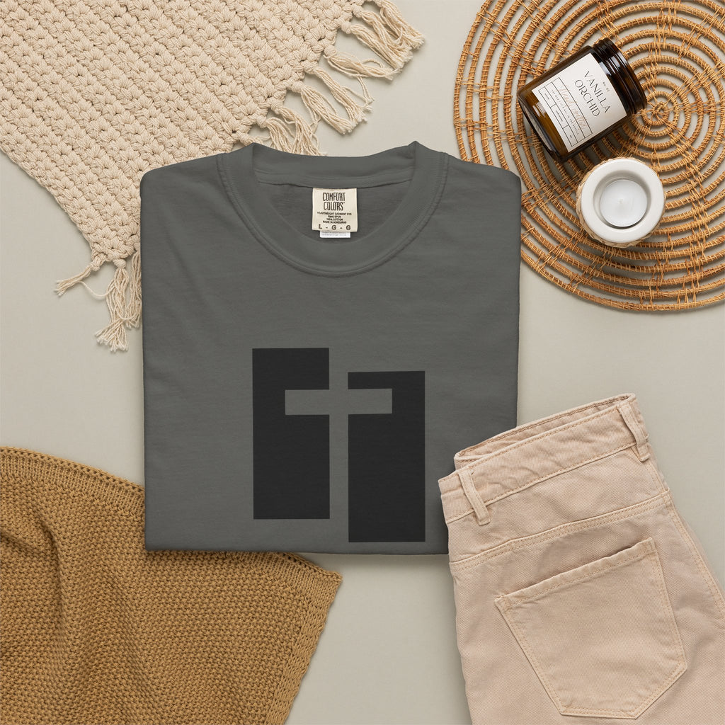 Romaneum Logo T-Shirt — Minimal Cross Tee