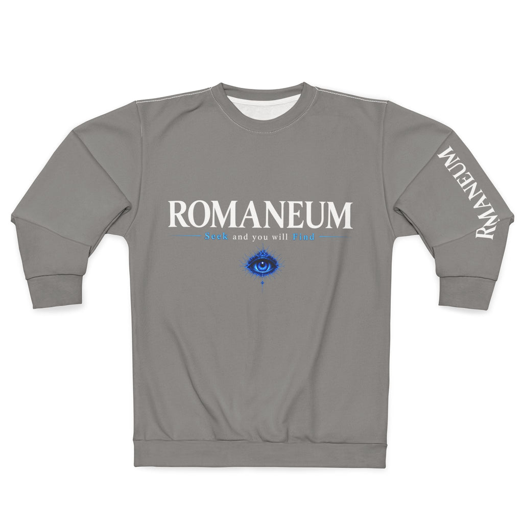Romaneum Crewneck Sweatshirt — "Romaneum and you will" Graphic Pullover