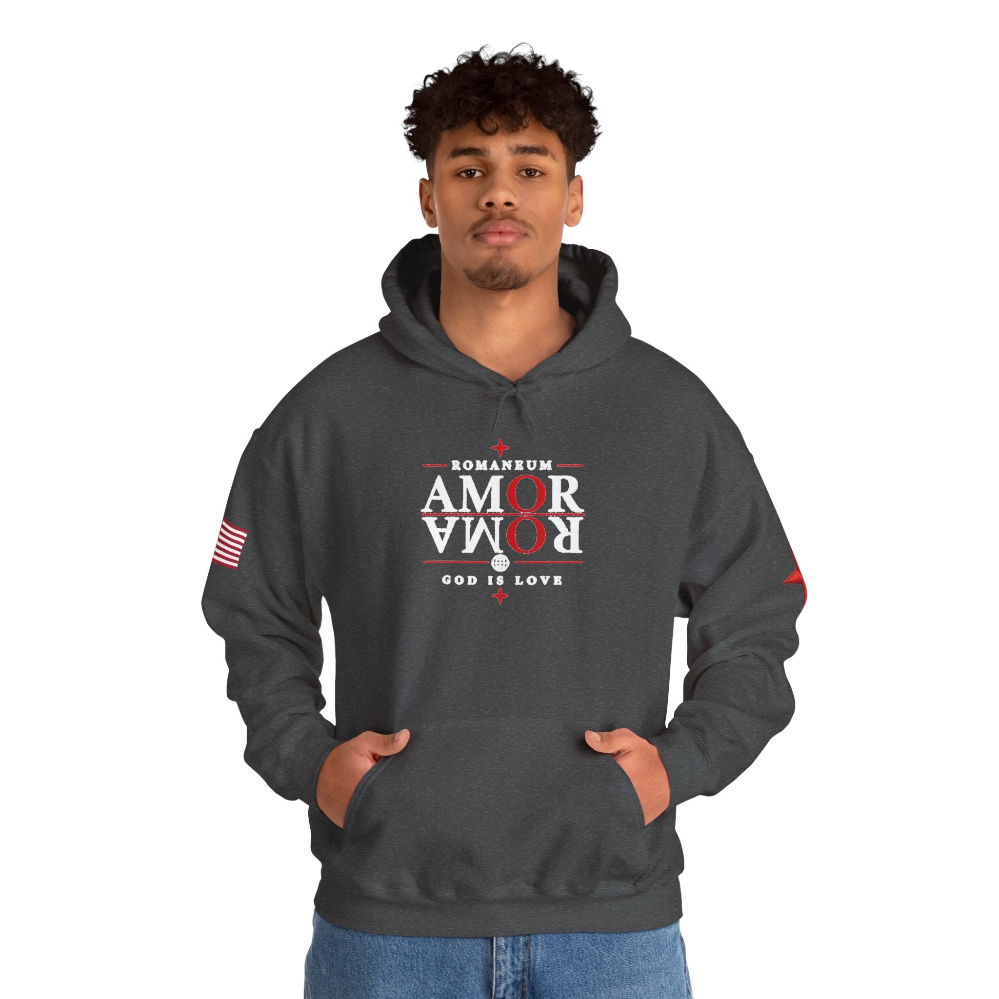 Romaneum ‘Amor’ Hoodie — God Is Love Graphic Sweatshirt