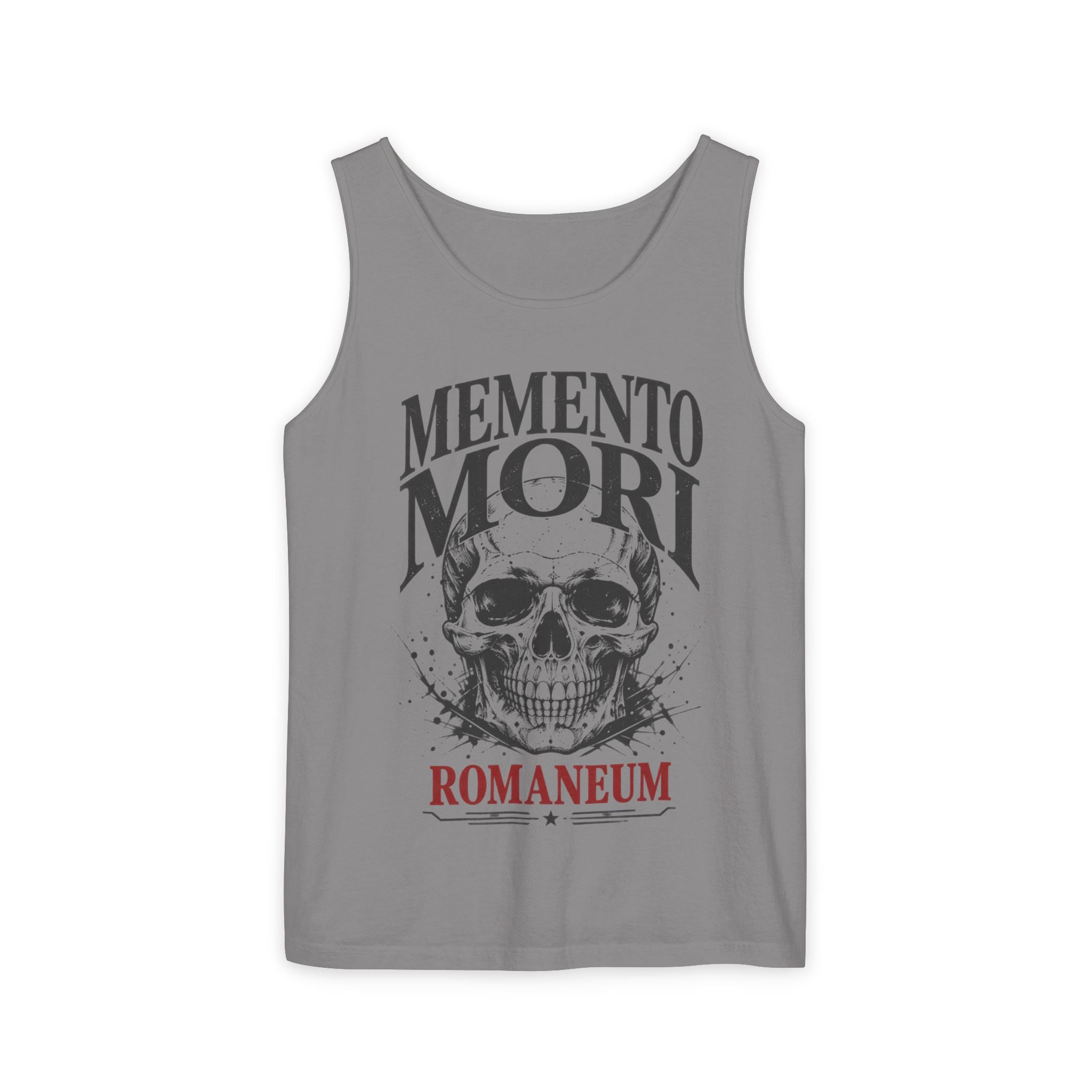Memento Mori Skull Tank Top — Romaneum Vintage-Style Reminder Tank