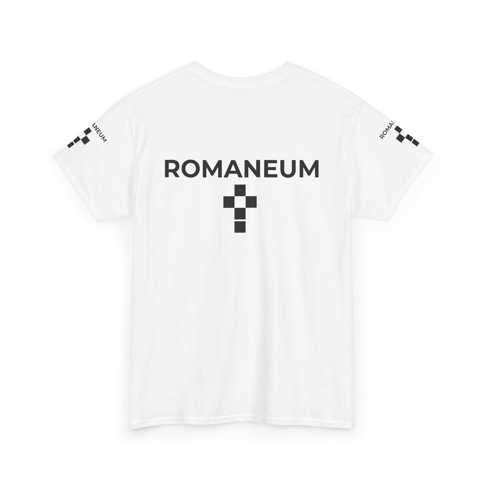 Romaneum Logo T‑Shirt — Minimalist Church Cross Tee