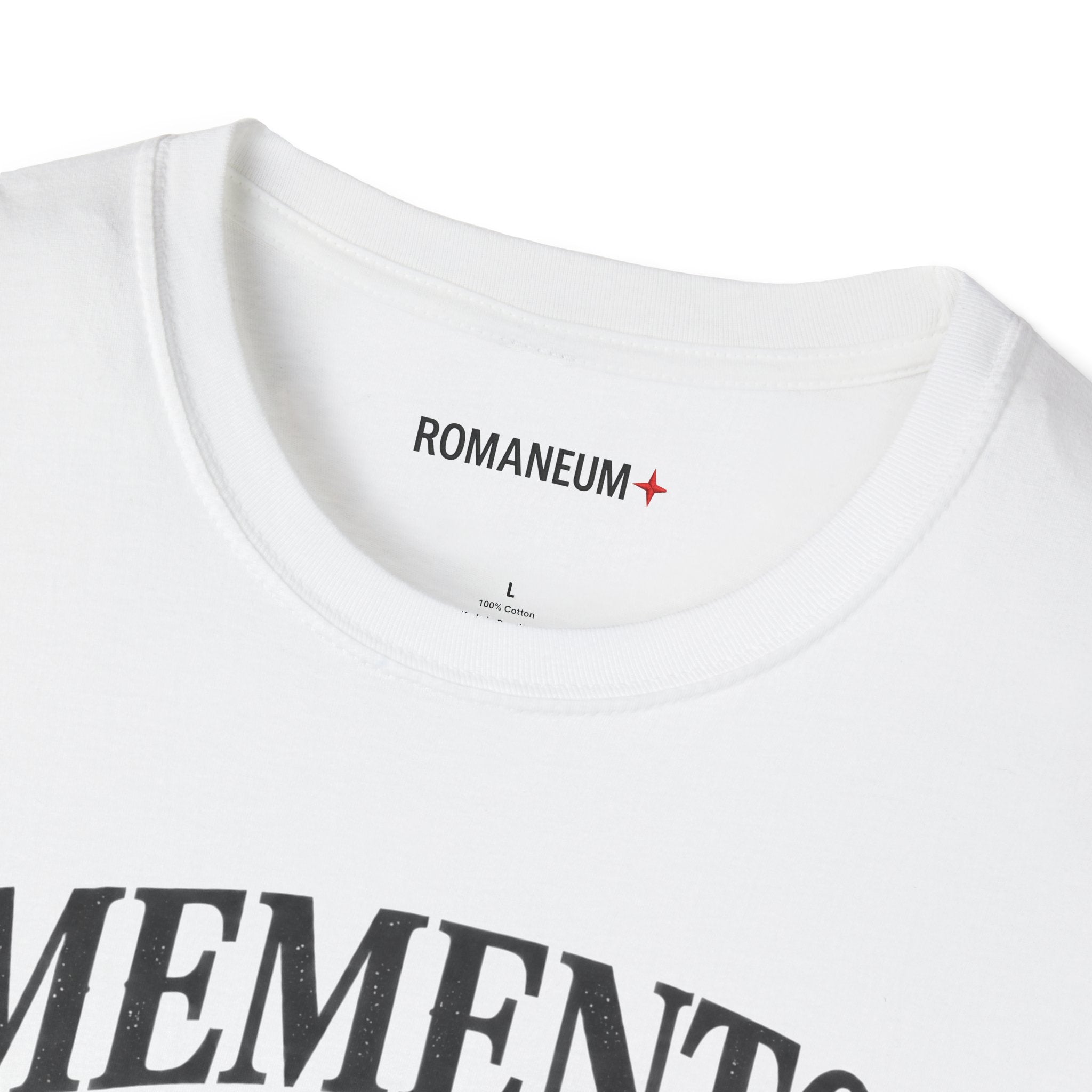 Memento Mori Skull T-Shirt — Gothic Reminder Tee with Romaneum Skull Design