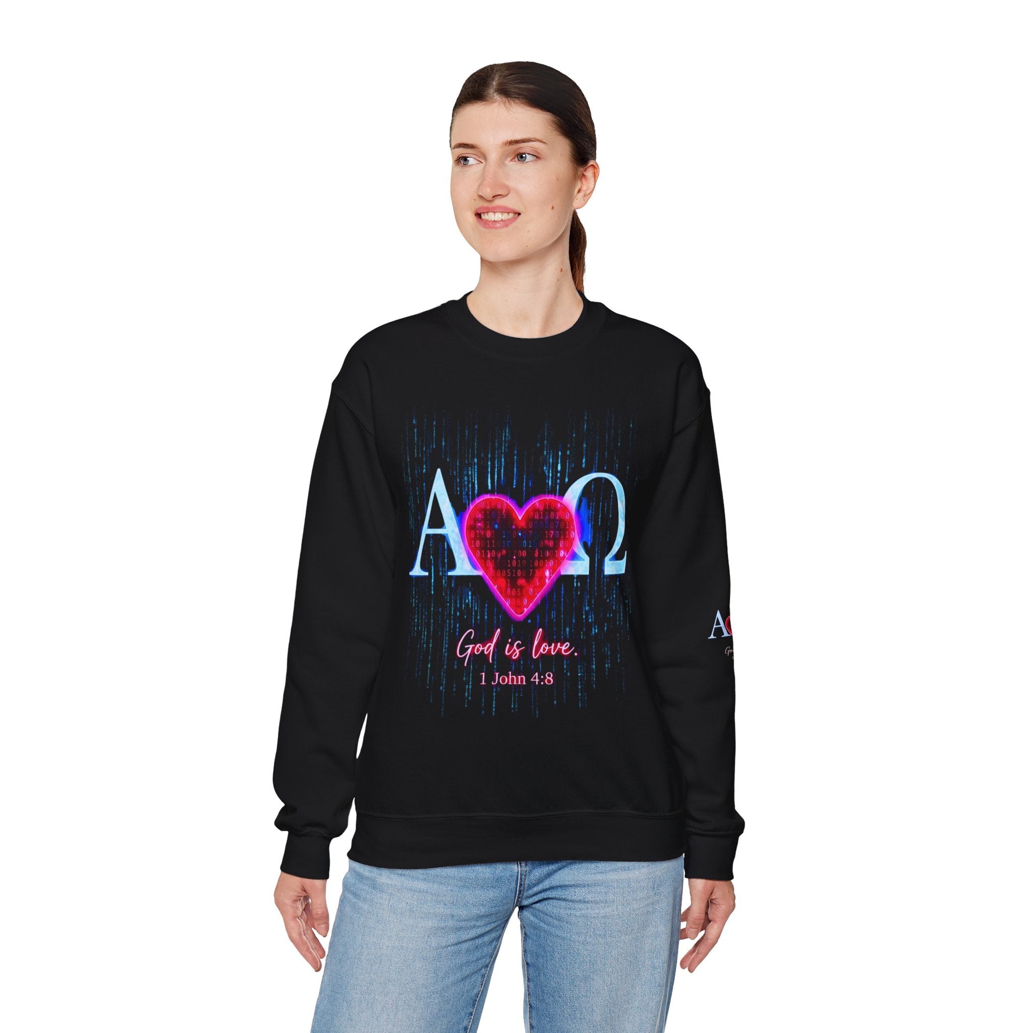 Alpha Omega Heart Sweatshirt ROMANEUM