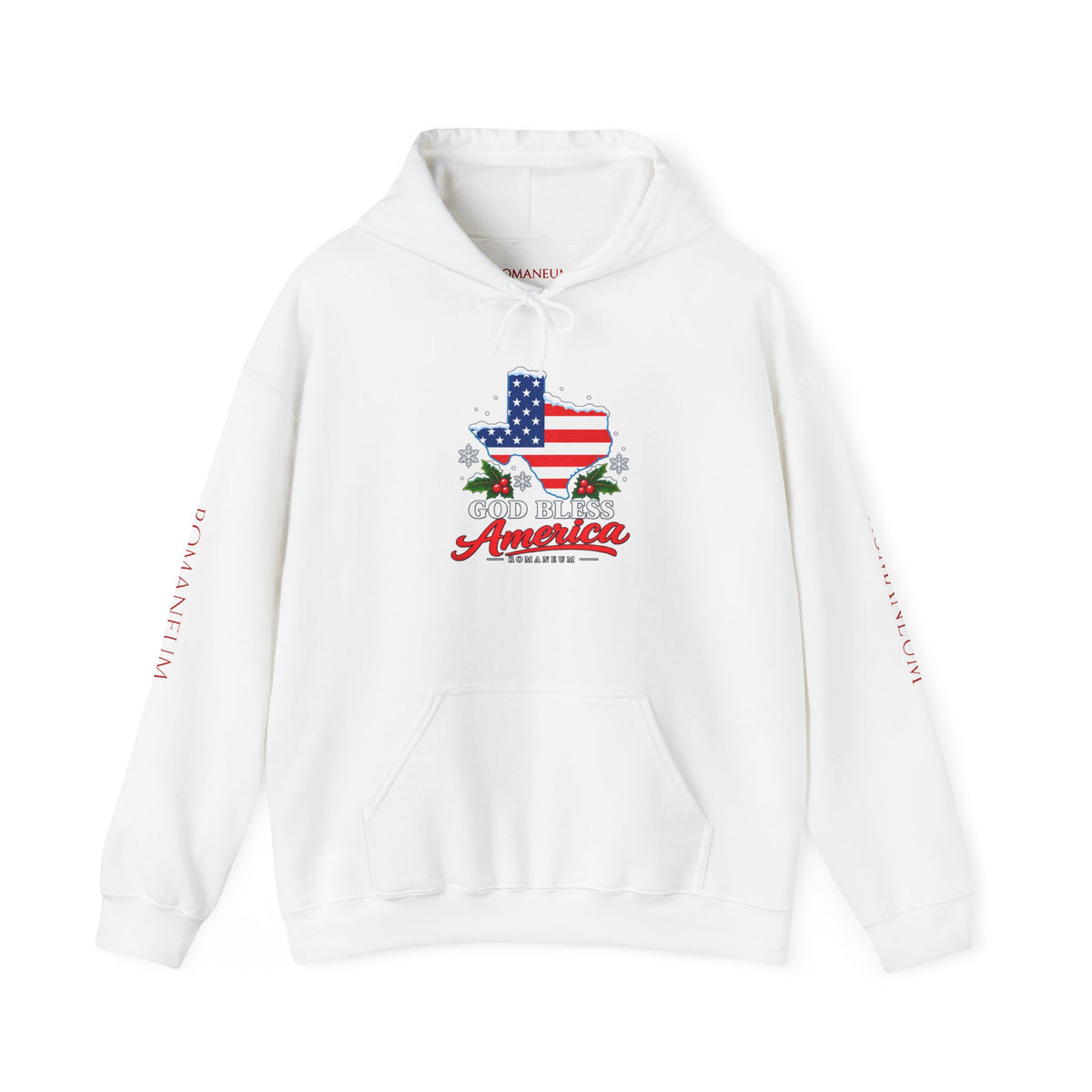 American Flag Texas Hoodie — God Bless America Patriotic Pullover