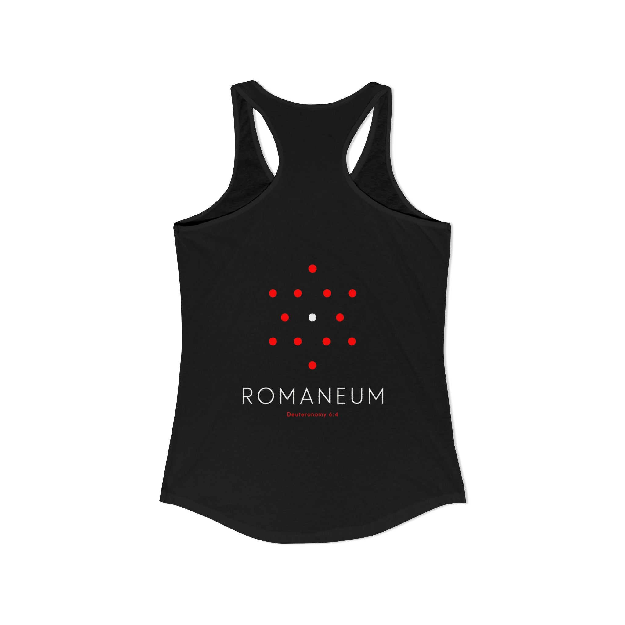 Romaneum Women’s Racerback Athletic Tank | Front & Back Logo