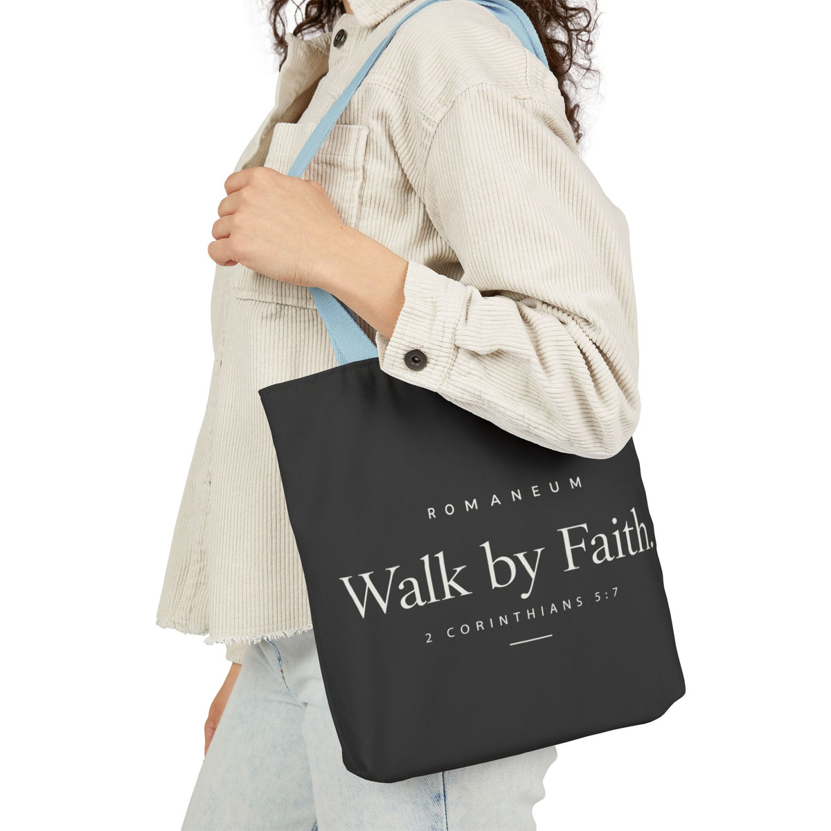 Walk by Faith Canvas Tote Bag