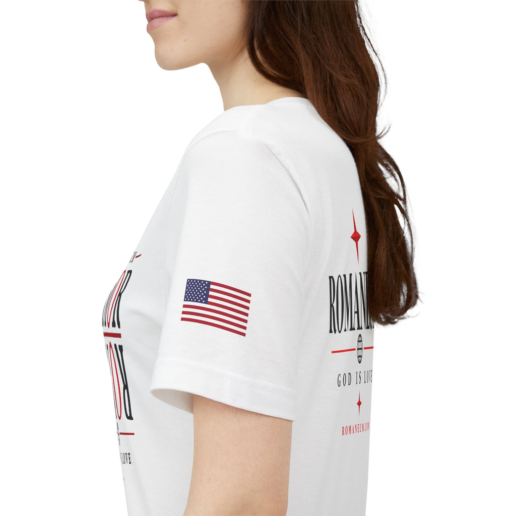 Romaneum 'AMOR/ROMA' God Is Love Graphic Tee