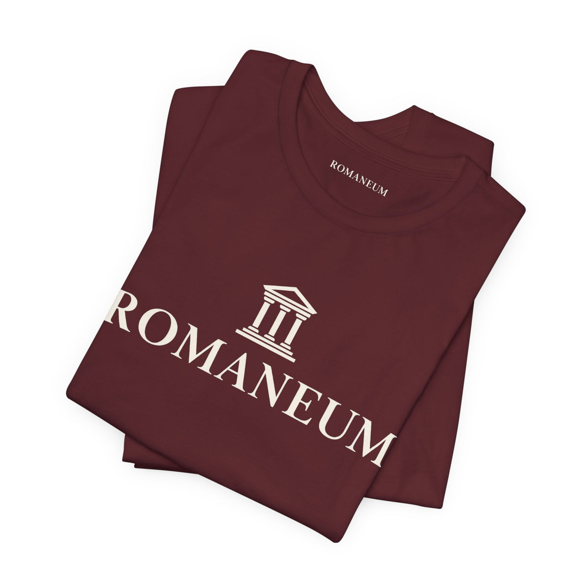 Romaneum Classic Logo T‑Shirt — Minimal Roman Architecture Tee