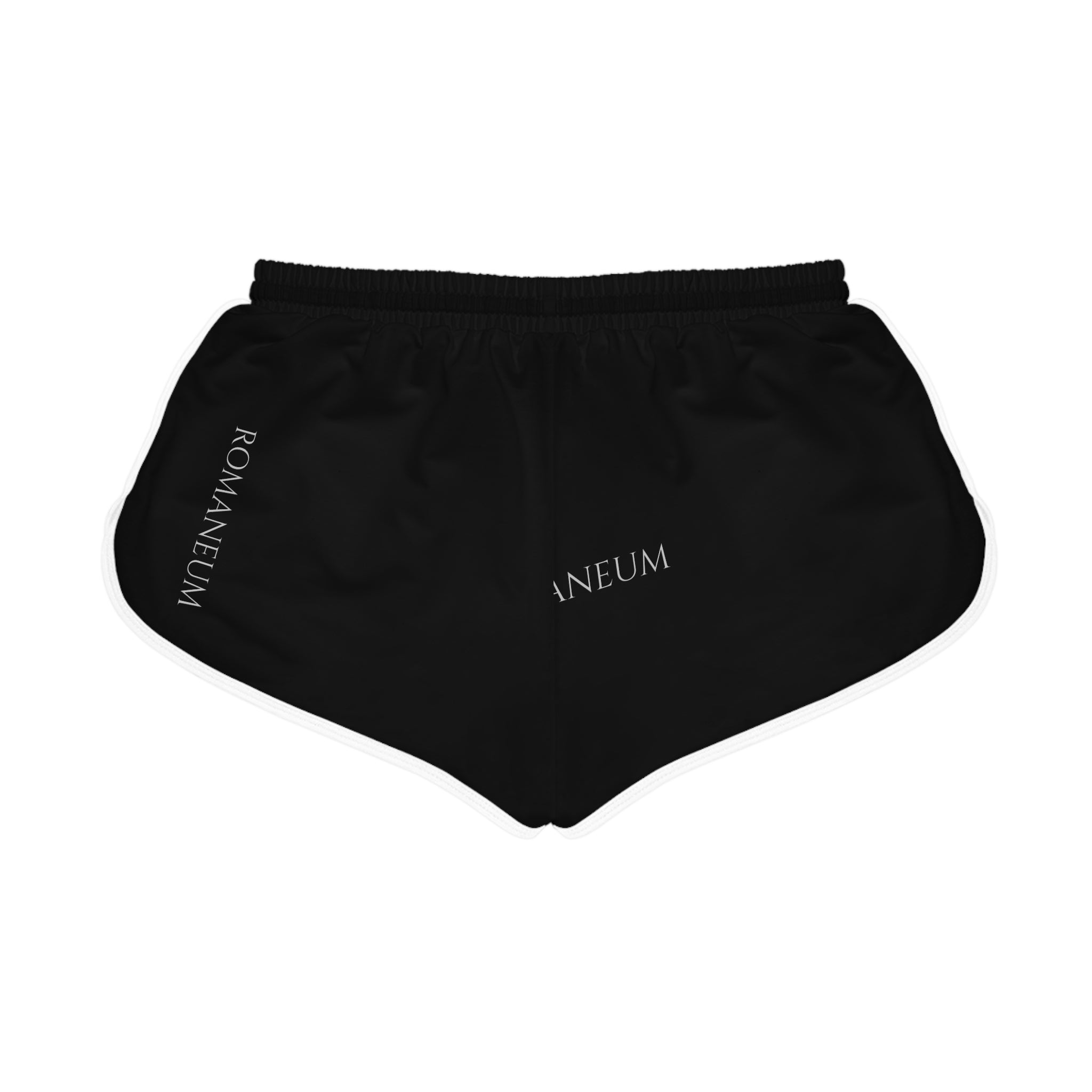 Romaneum Black Relaxed Shorts — Women's Athletic Lounge Shorts