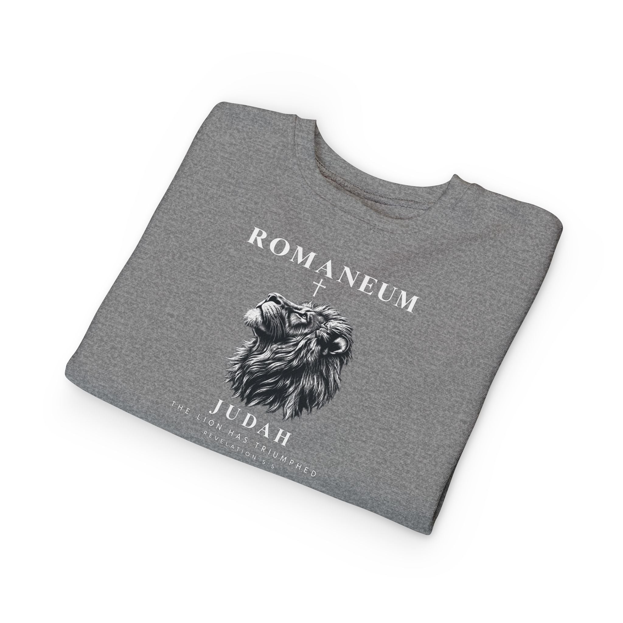 Toddler Sweatshirt - Romaneum Judah Lion Graphic Kids Crewneck