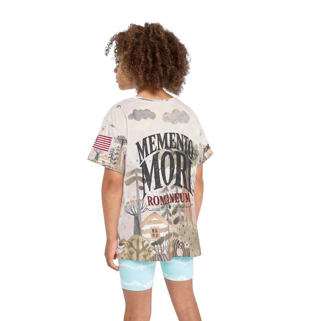 Kids Jersey – "Memento Mori" Romaneum Skull All-Over Print