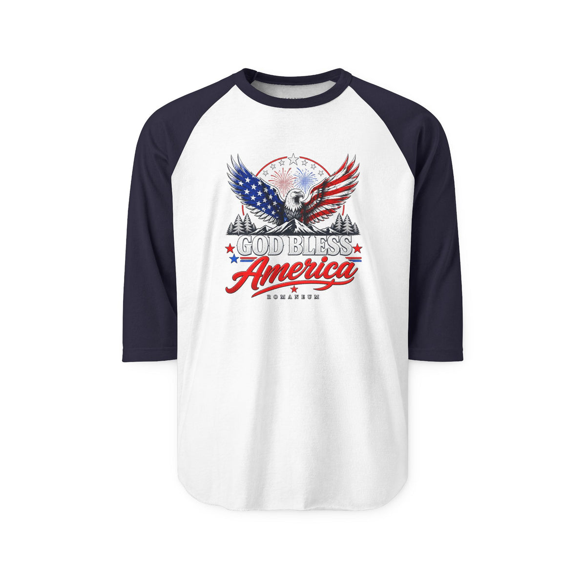 God Bless America Eagle Raglan Shirt