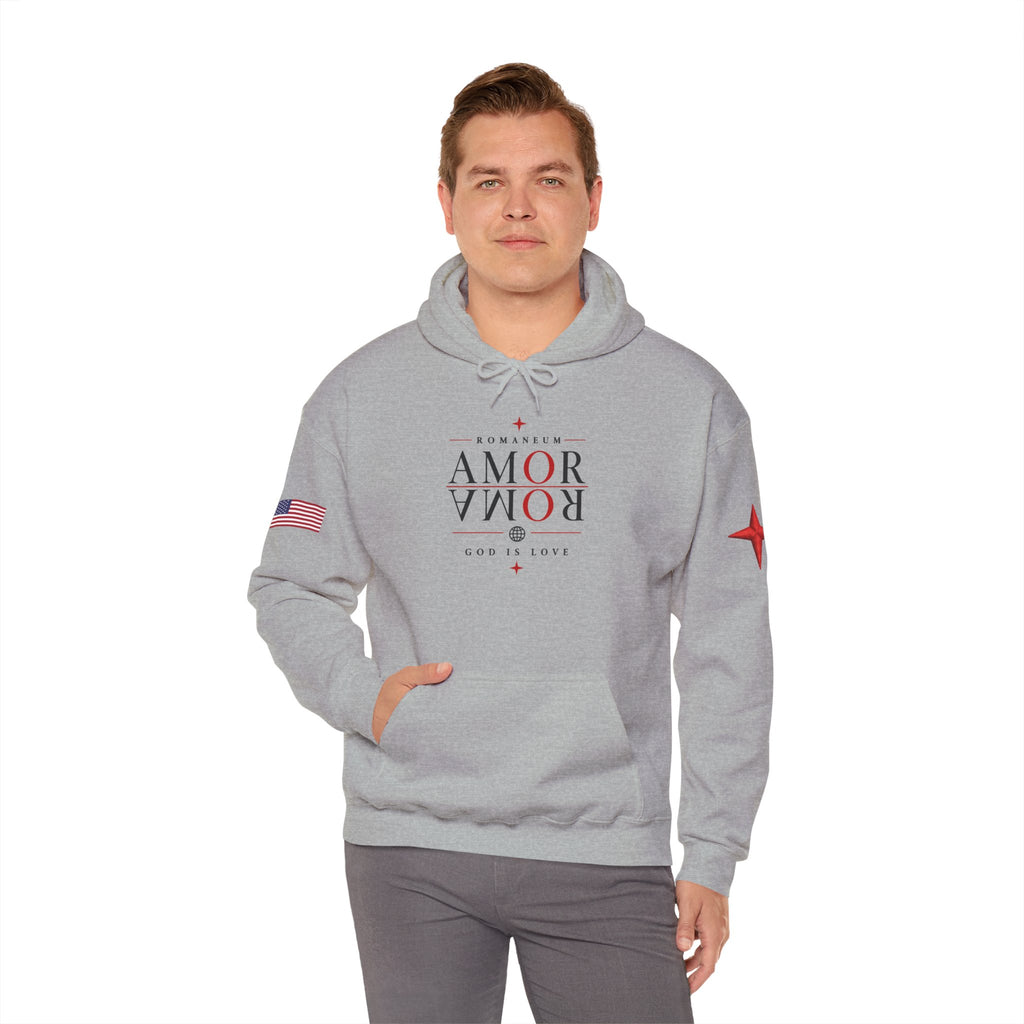 Romaneum ‘Amor’ Hoodie — God Is Love Graphic Sweatshirt