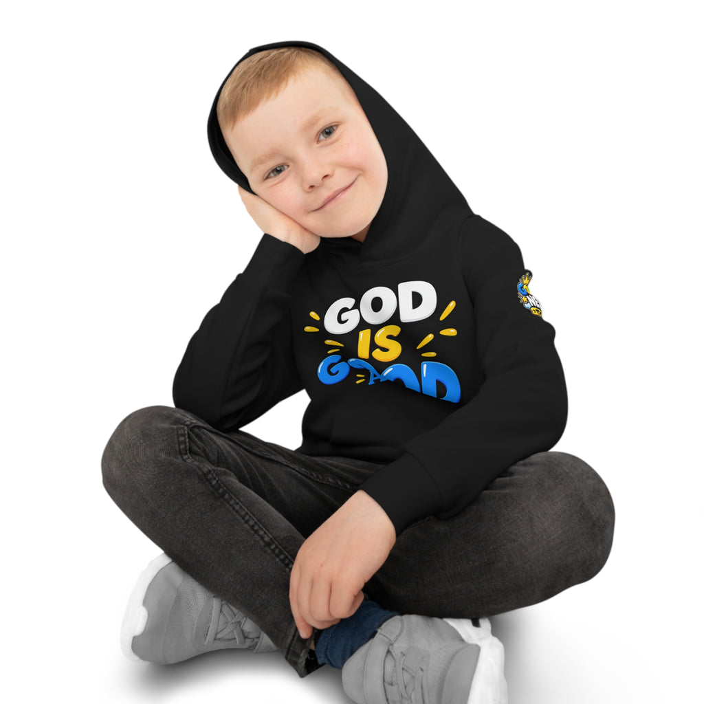 Children's Hoodie - "God Is Good" Colorful Faith Hoodie (Faithful, Fun, Truth)