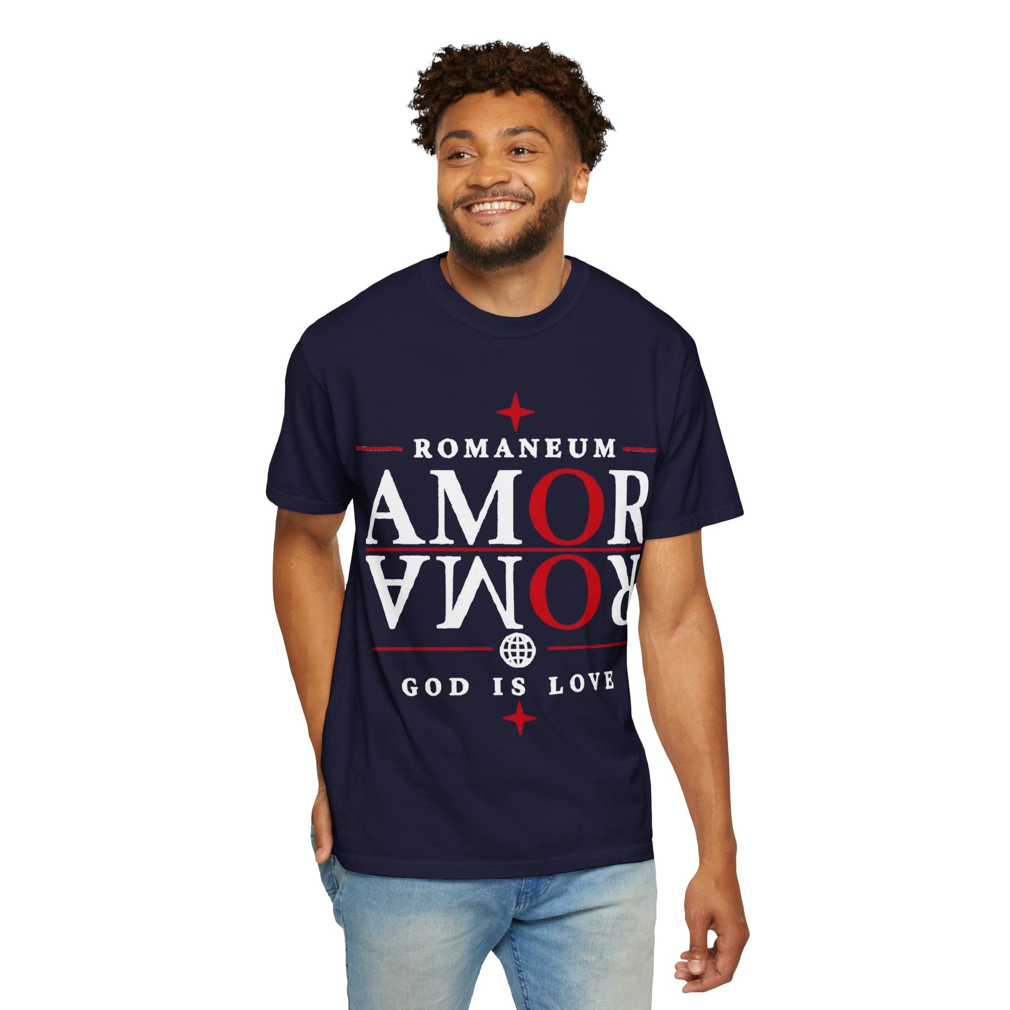 AMOR ROMA Tee — "God Is Love" Graphic T-Shirt