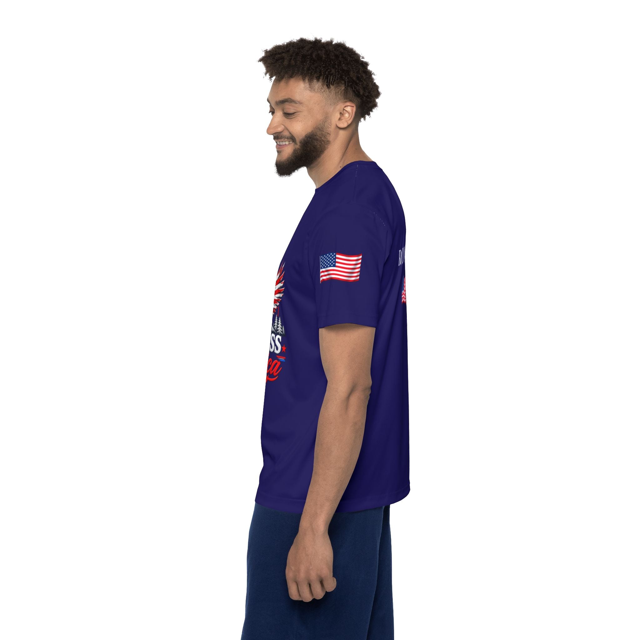 God Bless America Eagle Sports Jersey — Patriotic Men's Jersey
