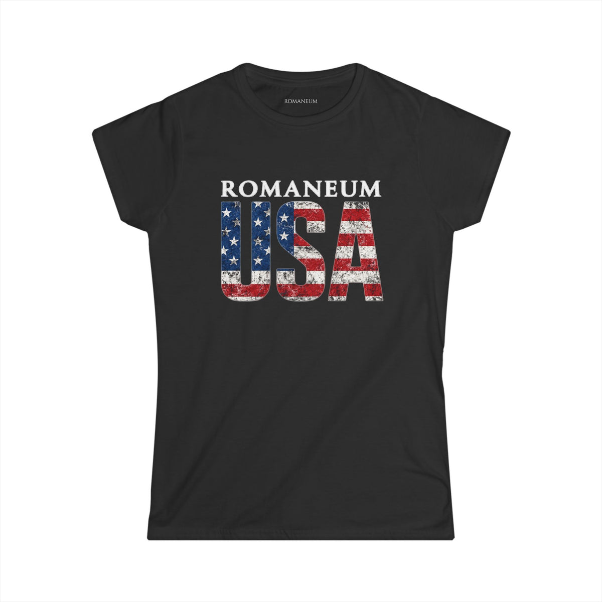 Black Women's Tee — Classic Softstyle Short-Sleeve T-Shirt