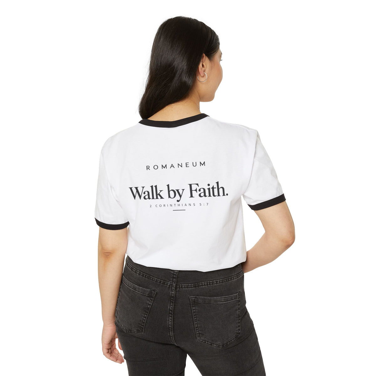 ROMANEUM Walk by Faith Ringer T-Shirt