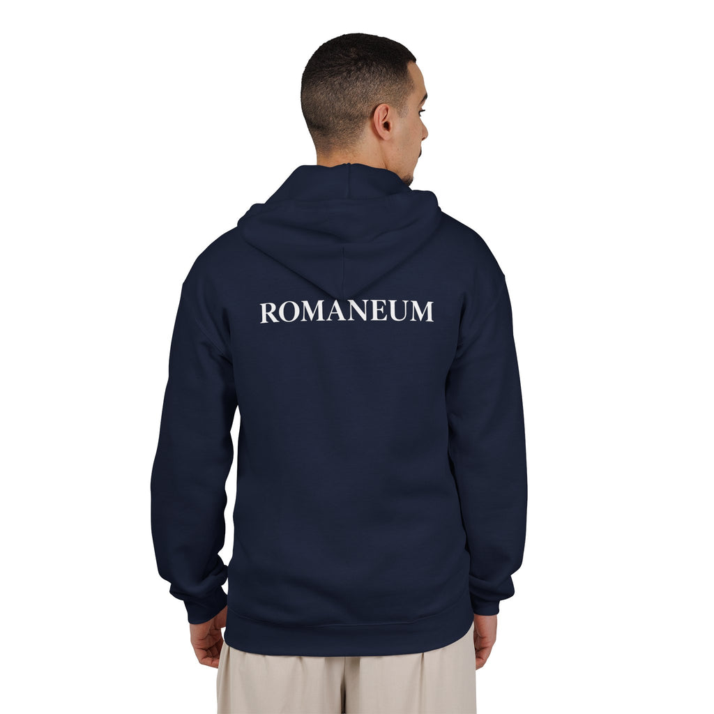 Think like God Zip Hoodie — ROMANEUM Graphic Full-Zip Hooded Sweatshirt