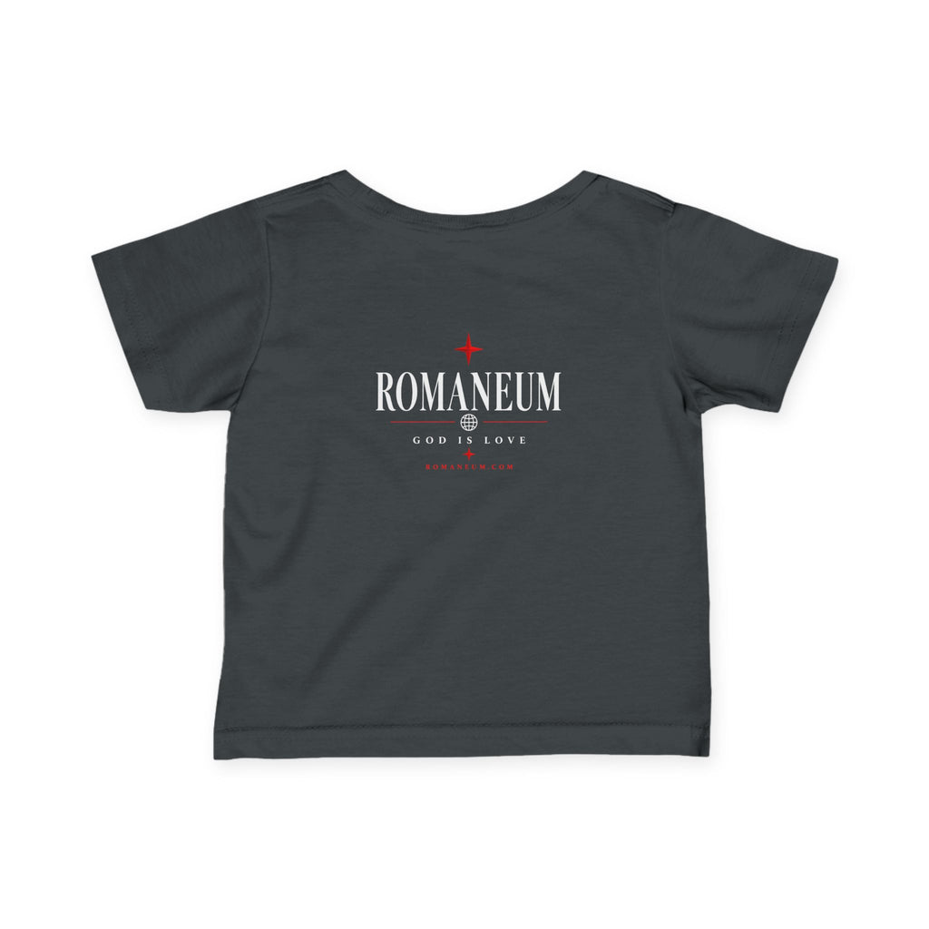 Infant Tee – 'AMOR ROMA' God Is Love Christian Baby Shirt