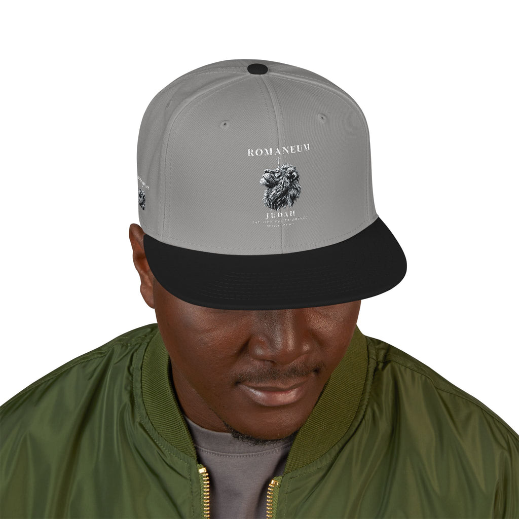 Embroidered Crystal Cross Snapback Hat
