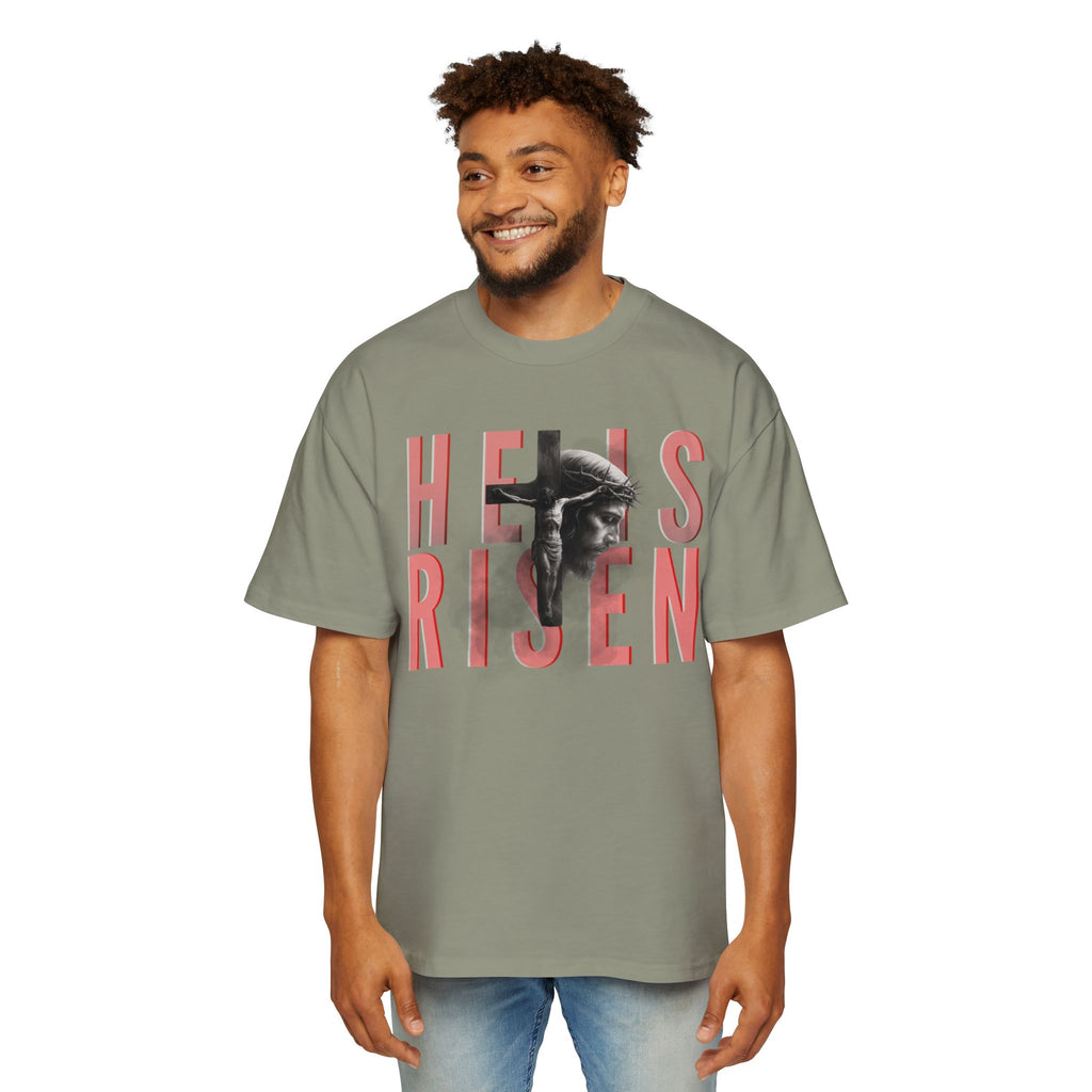 He Is Risen Christian Tee — Romaneum Matthew 28:6 Easter T‑Shirt