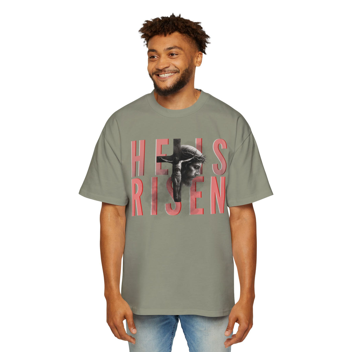 He Is Risen Christian Tee — Romaneum Matthew 28:6 Easter T‑Shirt