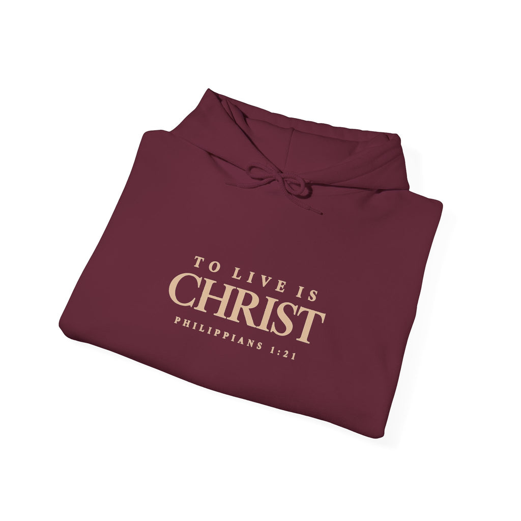 Romaneum Hoodie — "God is Love" Faith Pullover (To Live Is Christ)