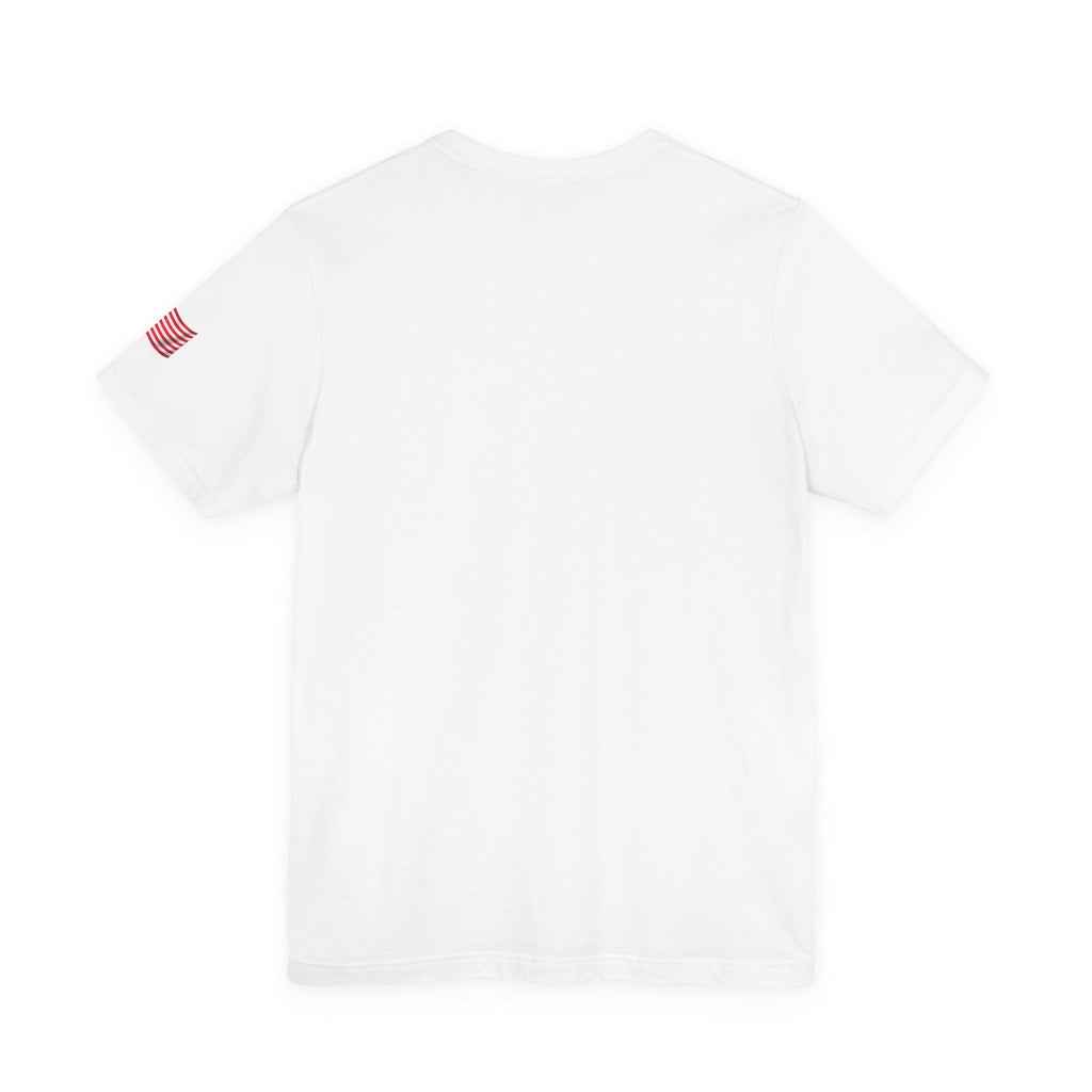 Romaneum God Bless America map tee | American flag outline, fireworks, patriotic shirt