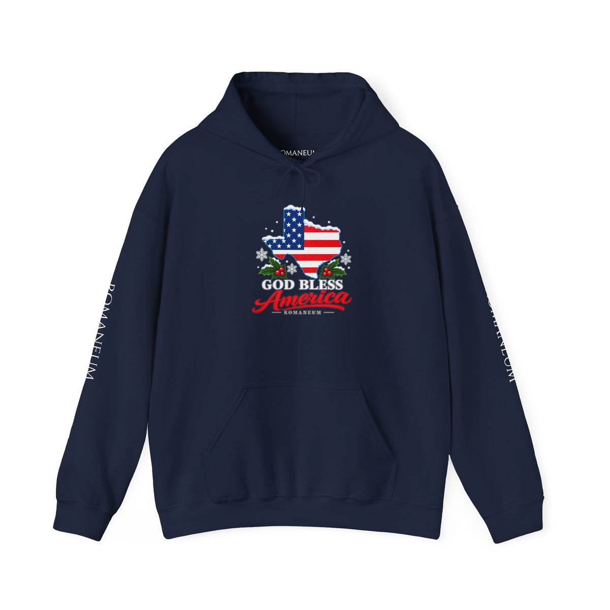 American Flag Texas Hoodie — God Bless America Patriotic Pullover