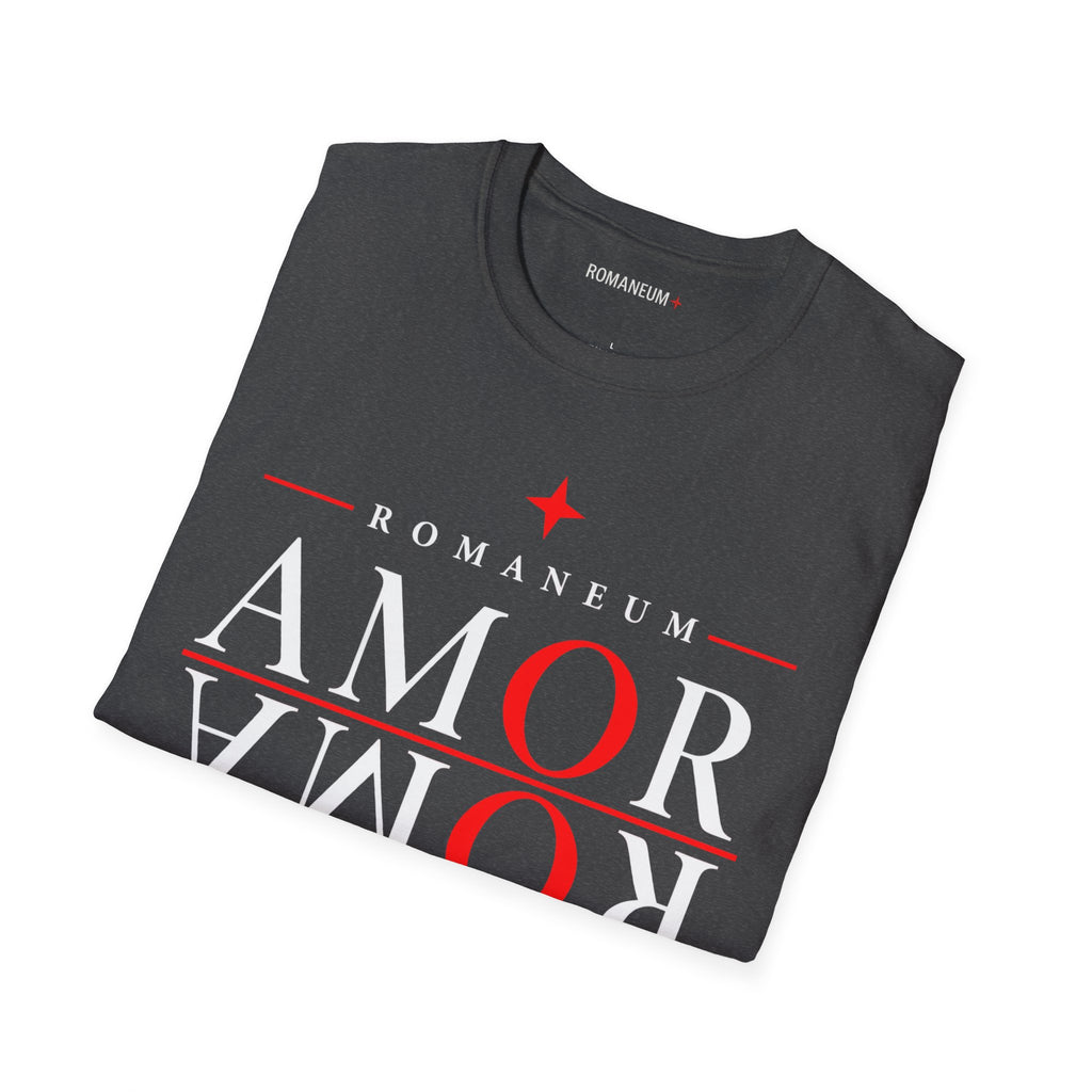 Amor/Roma 'ROMANEUM' Graphic T‑Shirt — 'AMOR' Reflection Design (God Is Love)