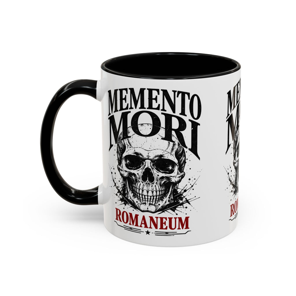 Romaneum Memento Mori Coffee Mug — Skull Accent Mug (11/15oz)