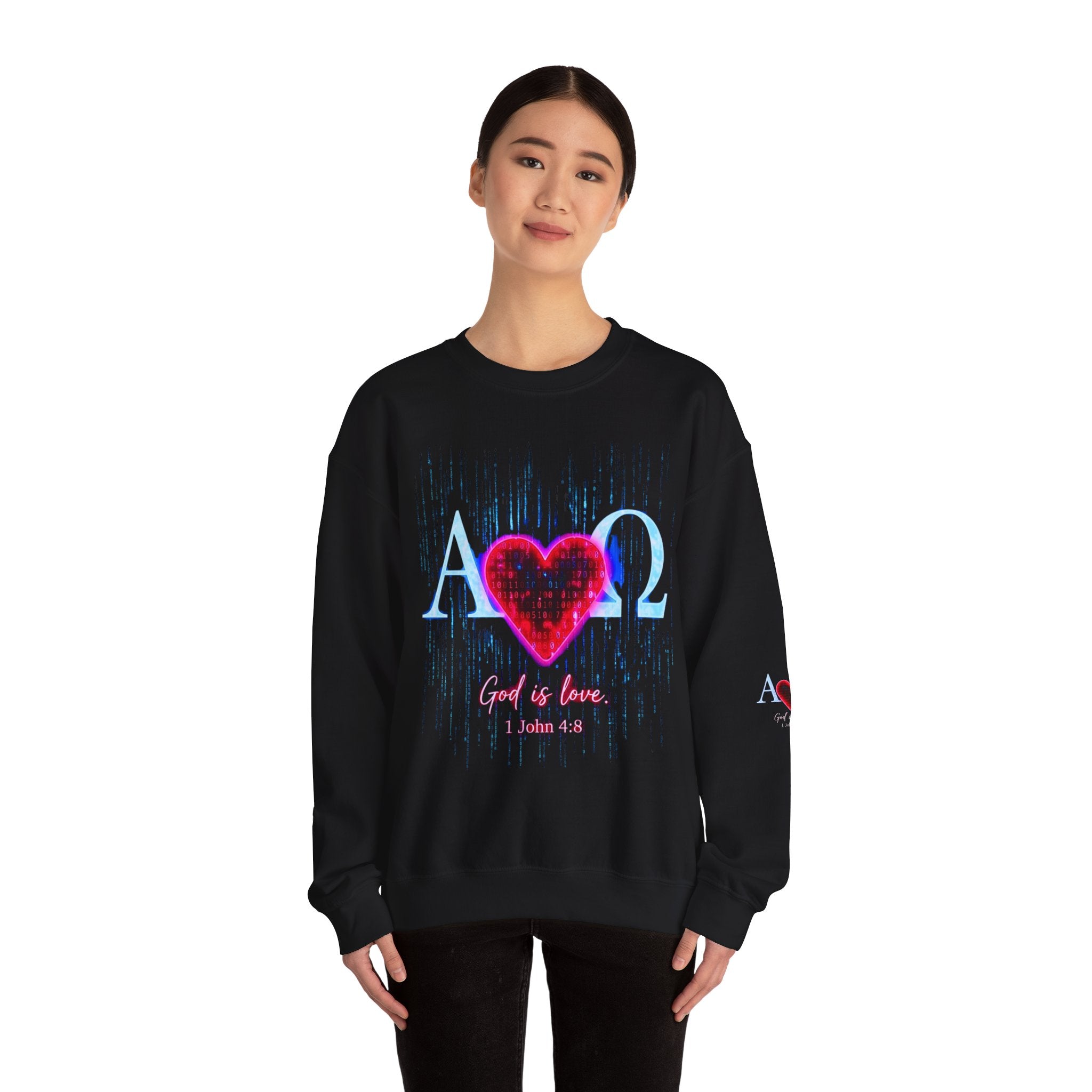 Alpha Omega Heart Sweatshirt ROMANEUM
