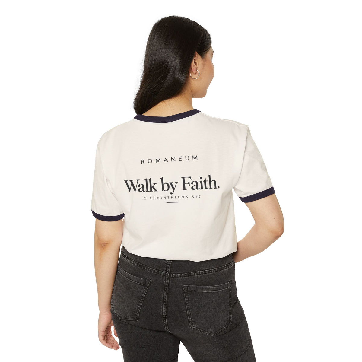 ROMANEUM Walk by Faith Ringer T-Shirt