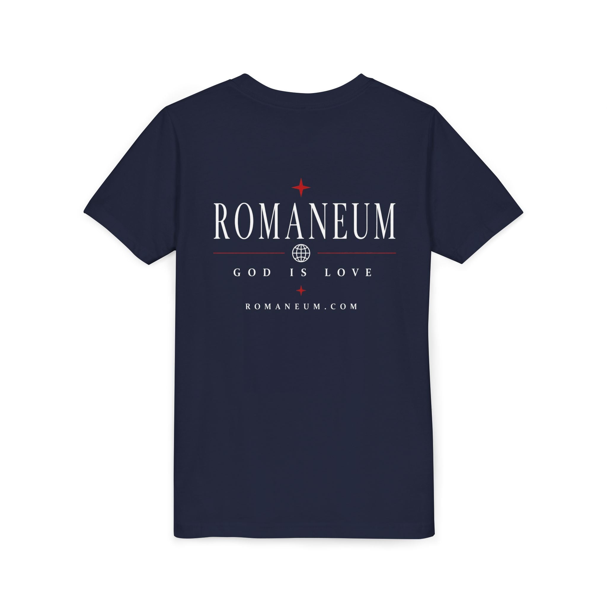 Youth Tee — ROMANEUM “AMOR / ROMA” God Is Love Graphic