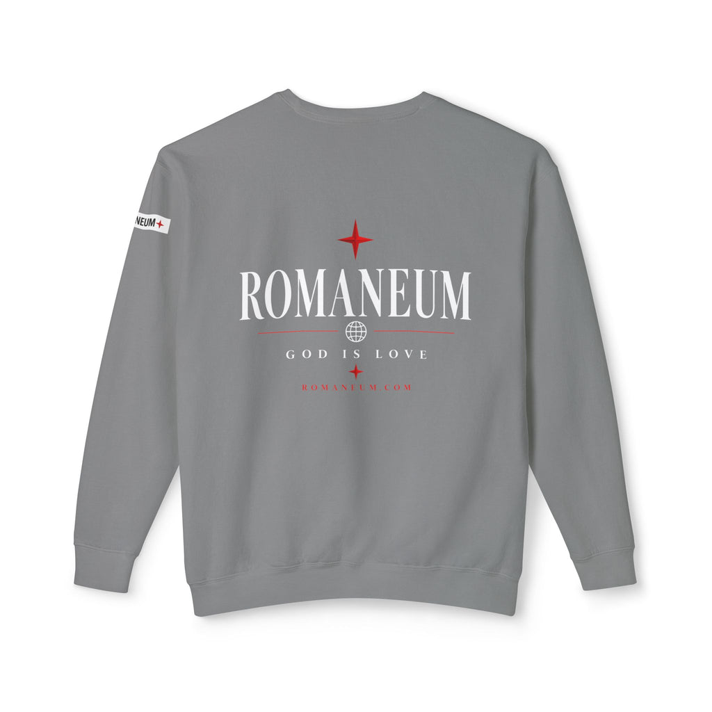 Romaneum Amor Crewneck Sweatshirt — God Is Love Graphic