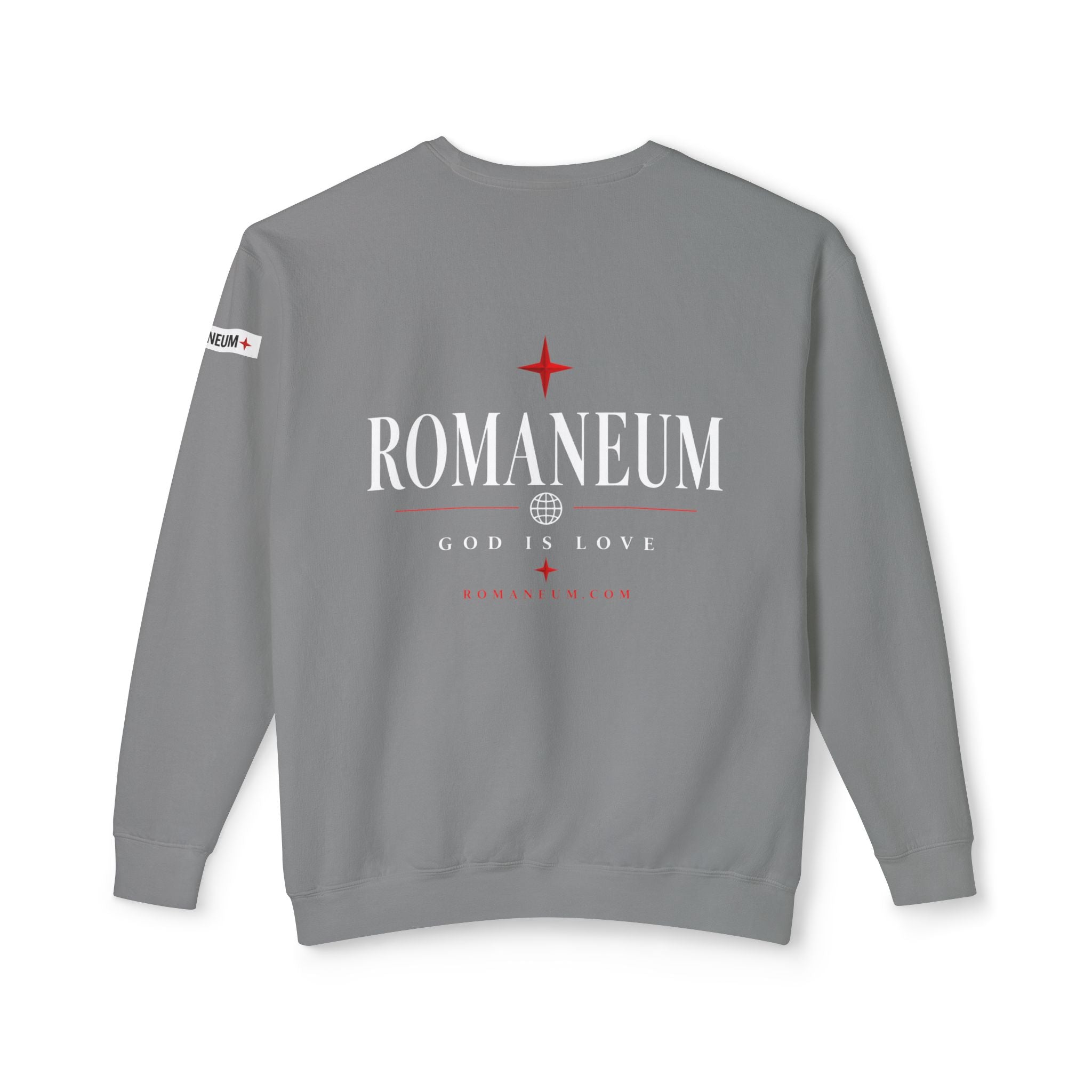Romaneum Amor Crewneck Sweatshirt — God Is Love Graphic