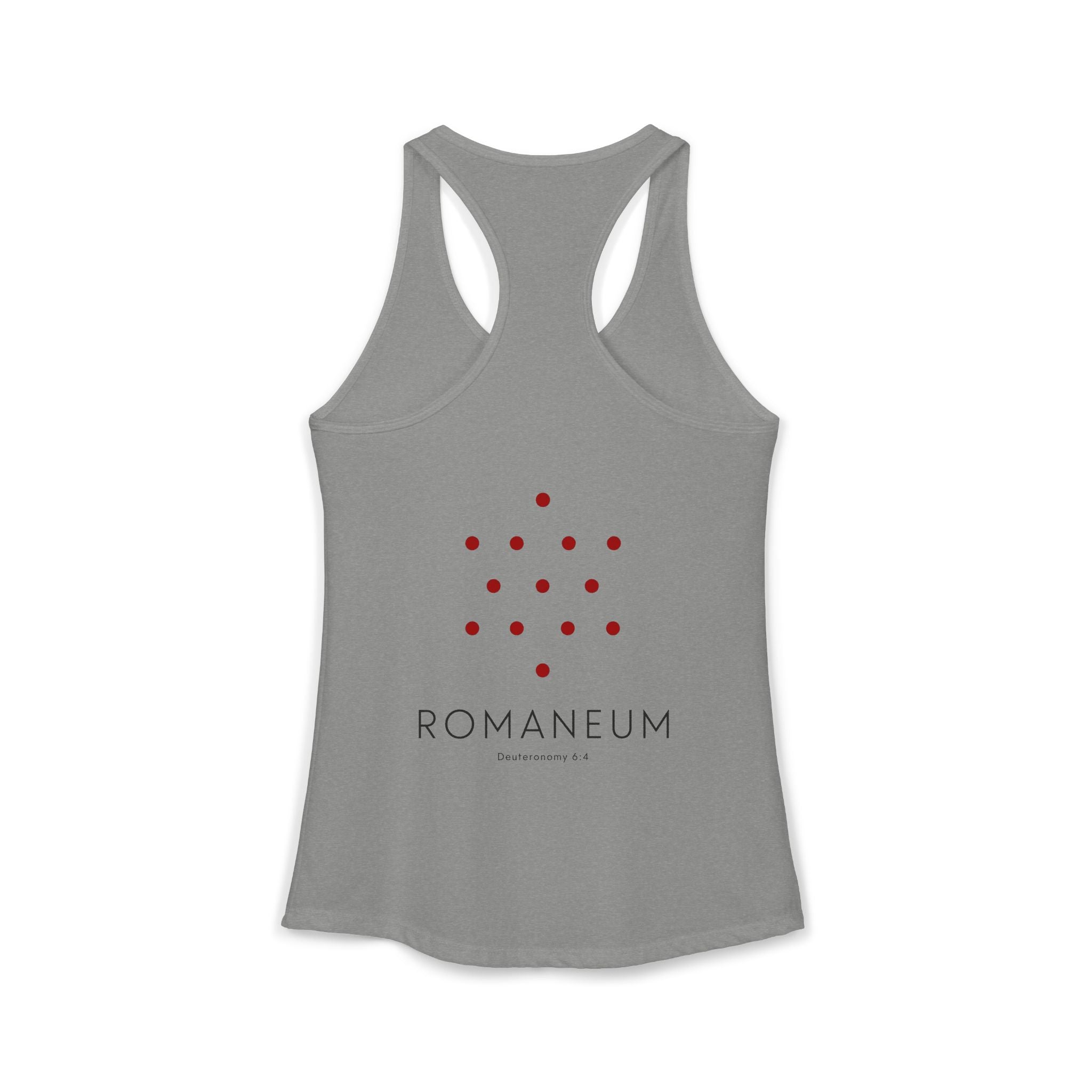 Romaneum Women’s Racerback Athletic Tank | Front & Back Logo