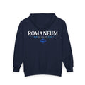 Romaneum Zip Hoodie — "Seek and you will Find" Gothic Logo