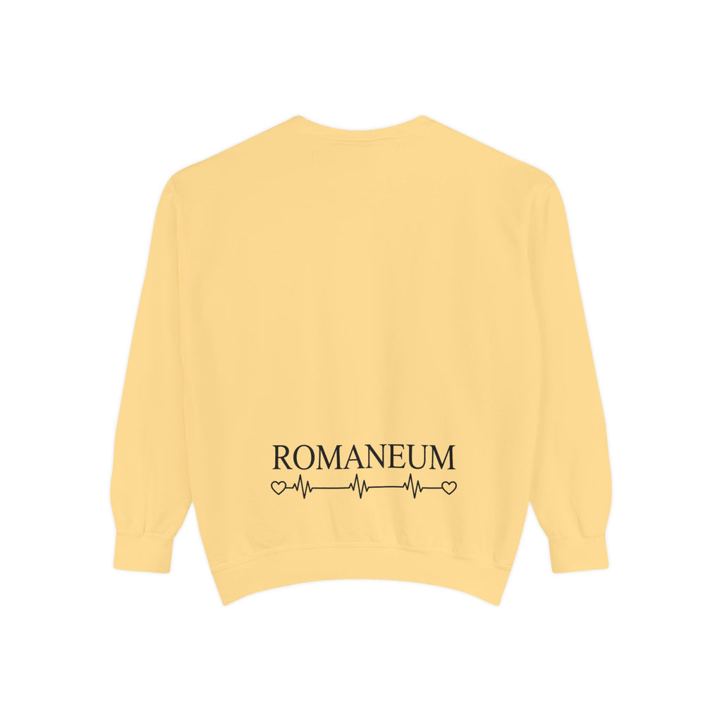 Alpha Omega Heart design sweatshirt | God is Love 1 John 4:8 RomanEum