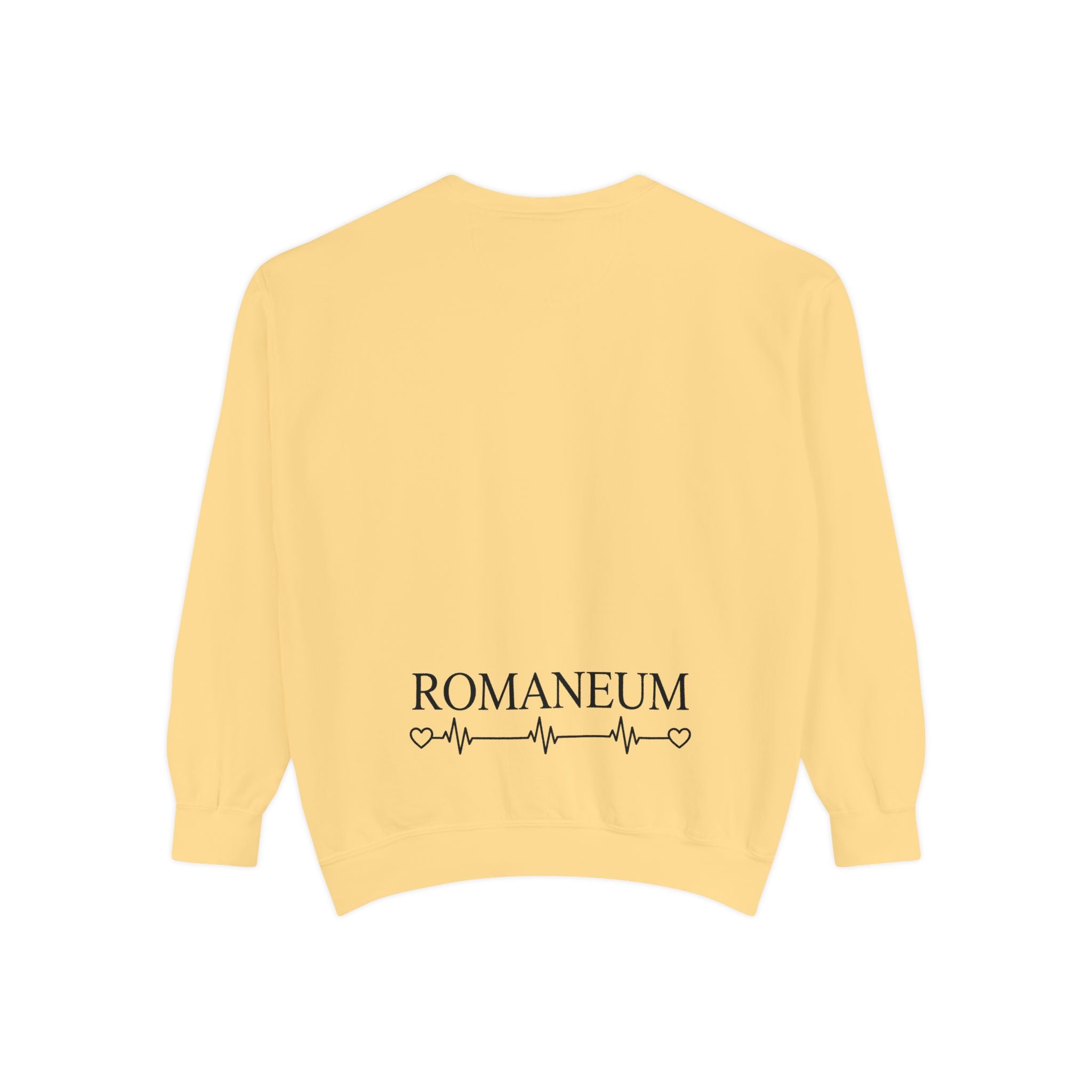 Alpha Omega Heart design sweatshirt | God is Love 1 John 4:8 RomanEum