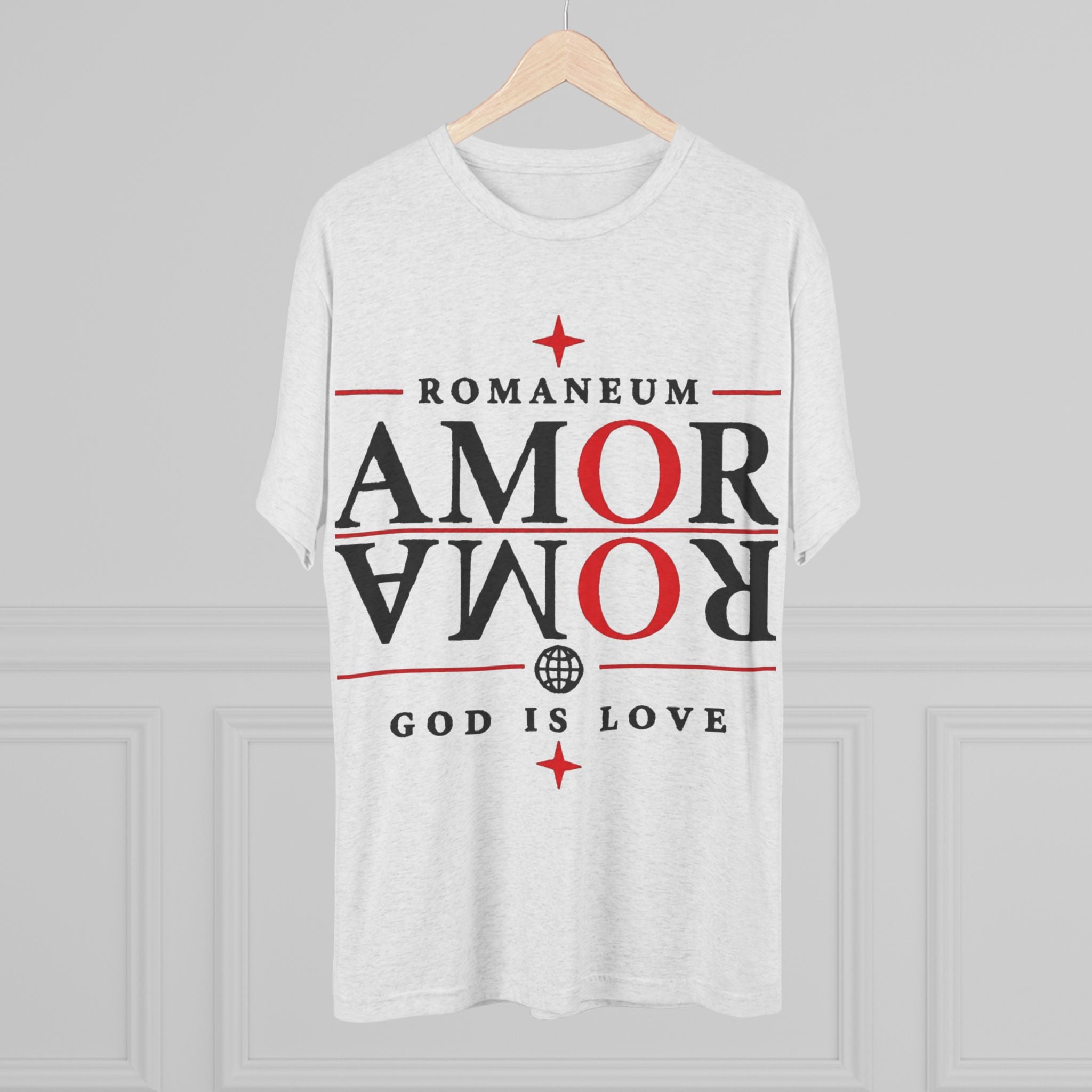 Romaneum "Amor Roma" Crew Tee – God Is Love Christian T-Shirt