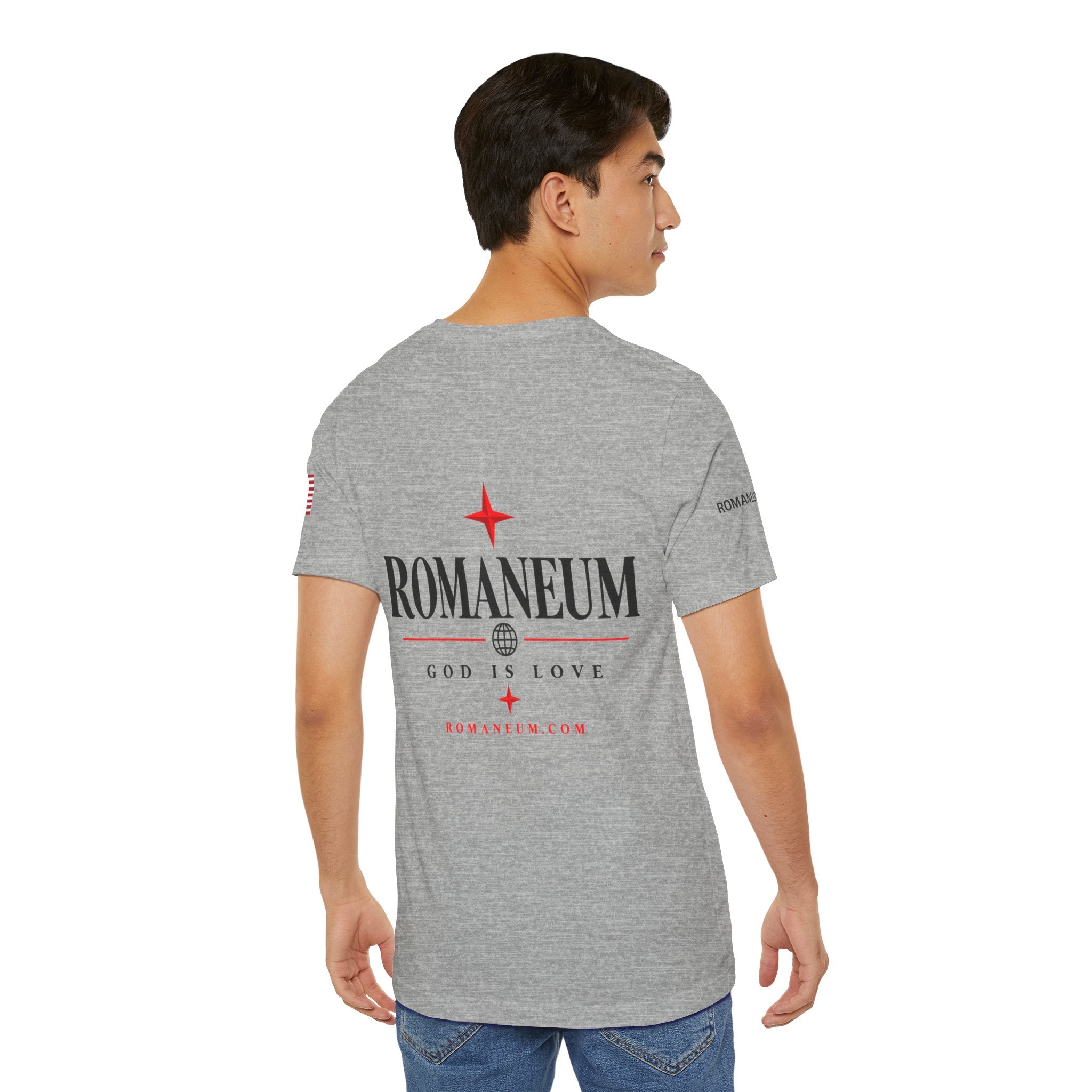 Romaneum 'AMOR/ROMA' God Is Love Graphic Tee