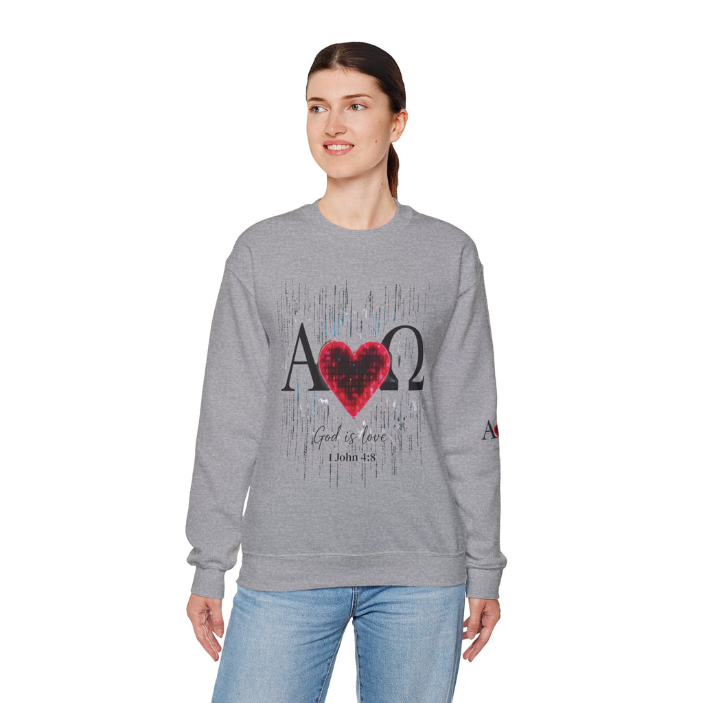 Alpha Omega Heart Sweatshirt ROMANEUM
