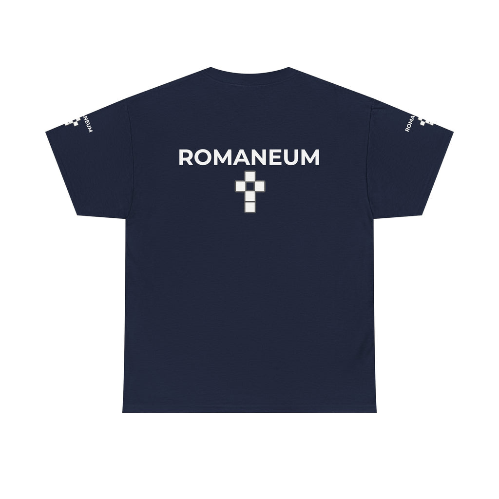 Romaneum Logo T‑Shirt — Minimalist Church Cross Tee
