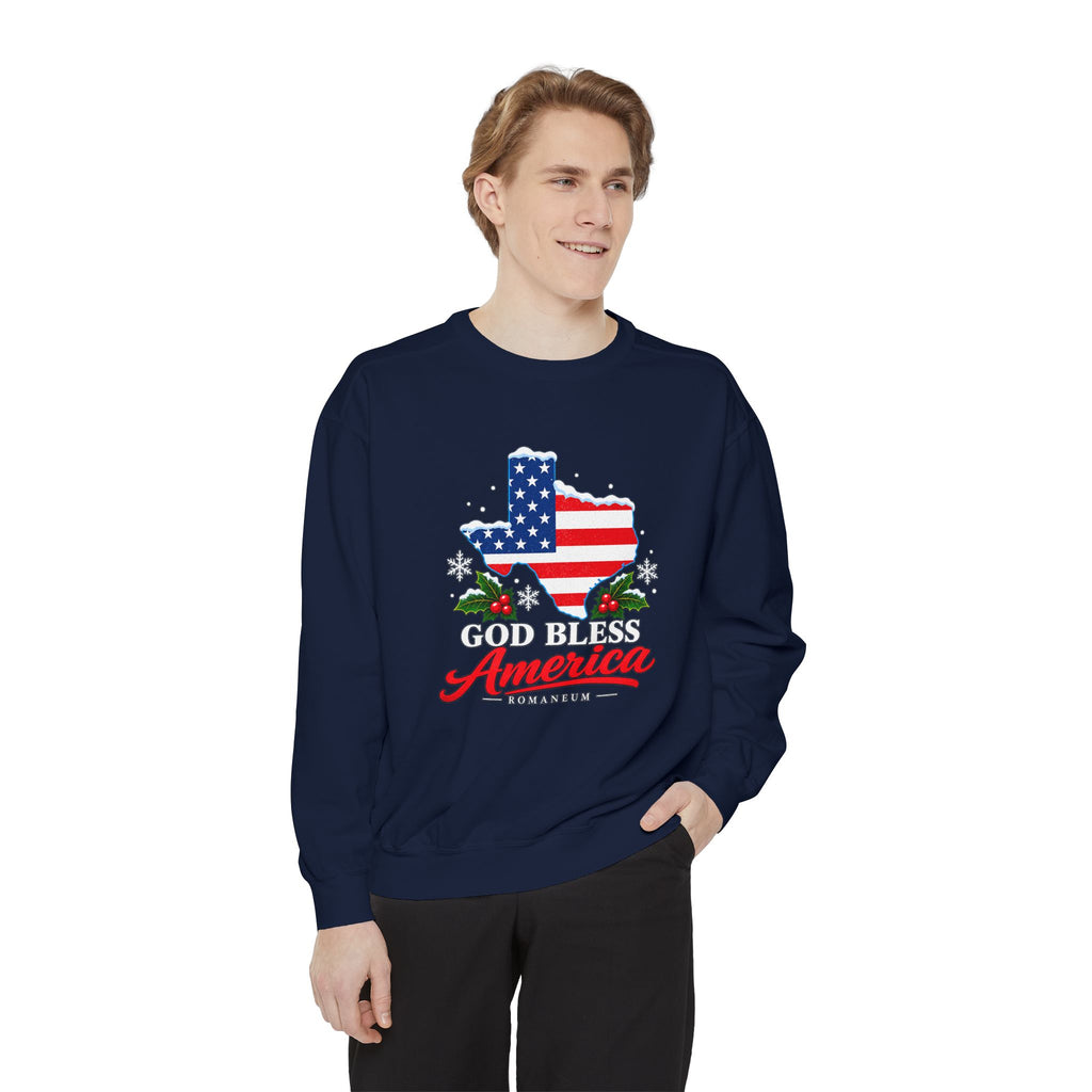 God Bless America Christmas Sweatshirt