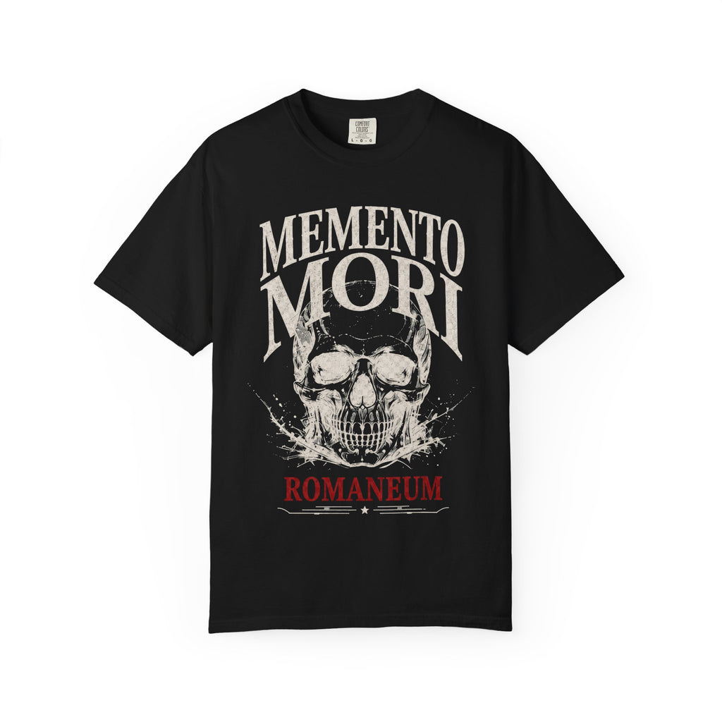 Memento Mori Skull T‑Shirt — Romaneum Gothic Graphic Tee