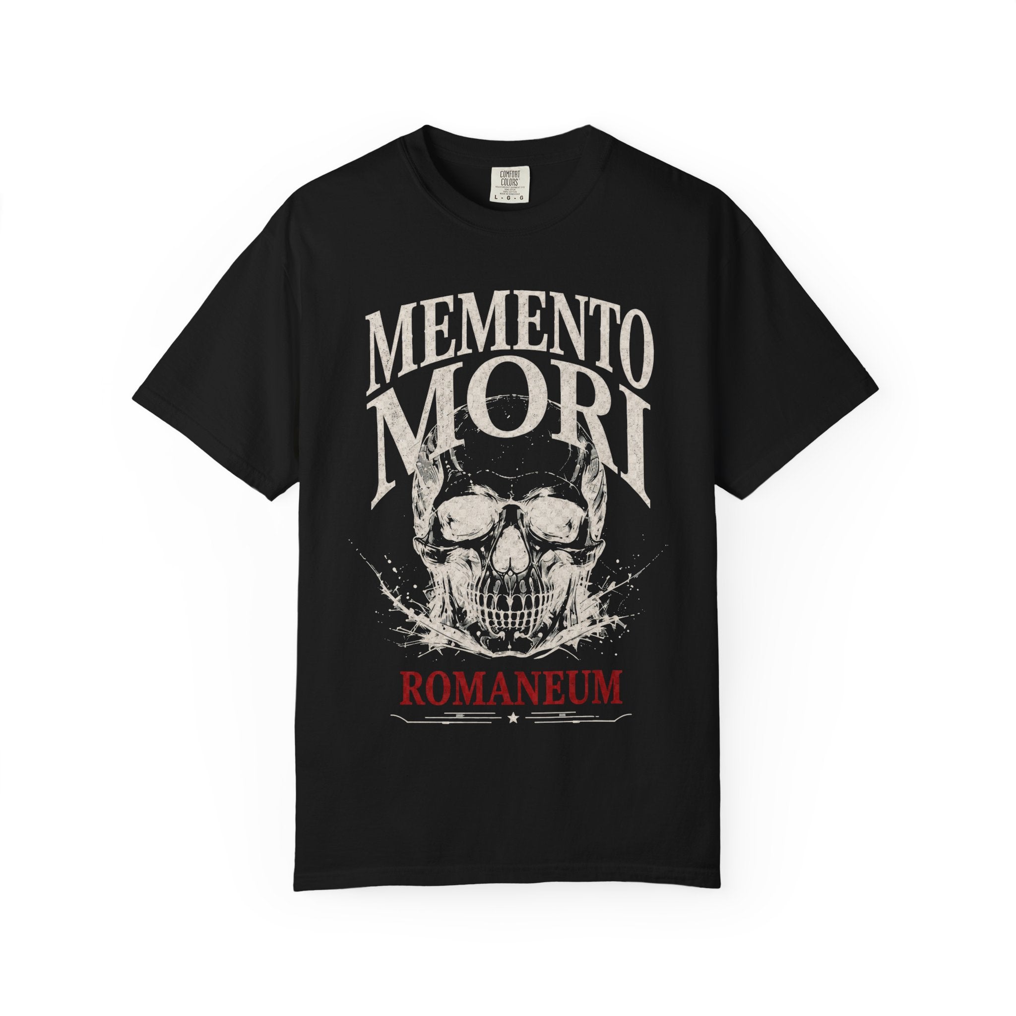 Memento Mori Skull T‑Shirt — Romaneum Gothic Graphic Tee